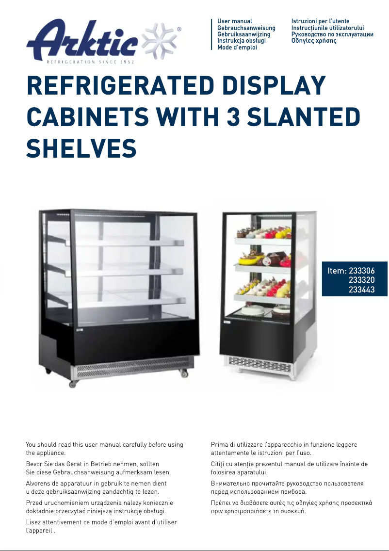 Page 1 de la notice Manuel utilisateur Arktic 233320