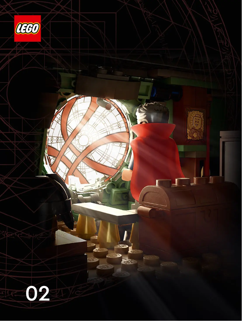 Page 1 de la notice Consignes visuelles Lego Marvel 76218