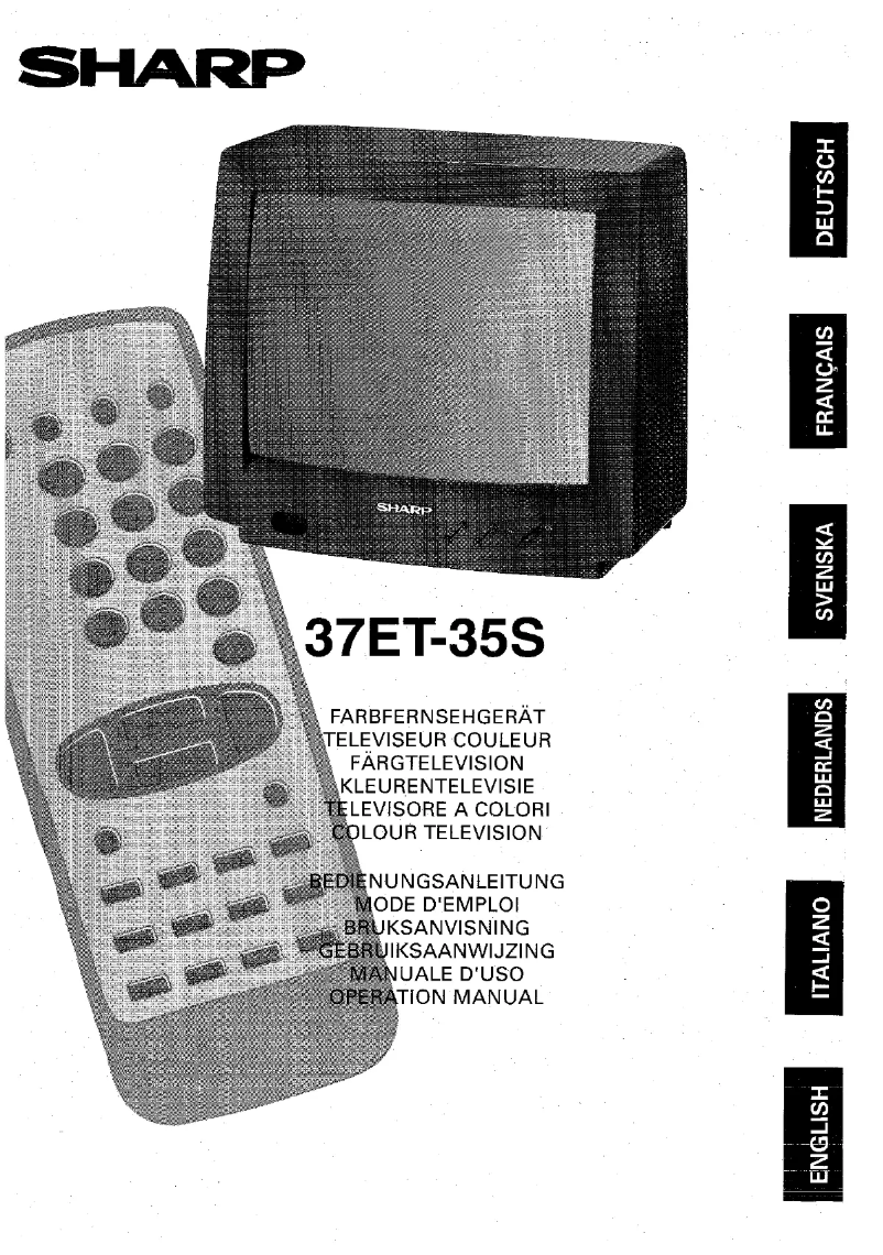 Página 1 del manual Manual de usuario Sharp 37ET35S