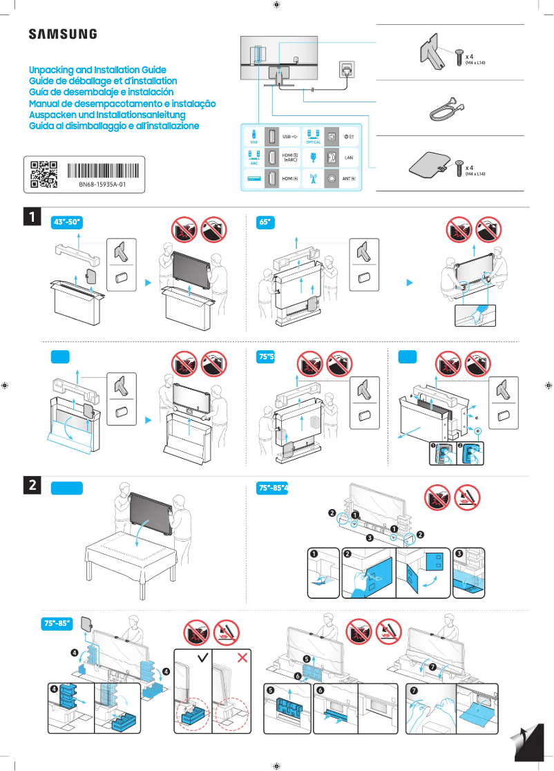 Page n°1 - Manuel utilisateur Samsung QA50QN90CAJ