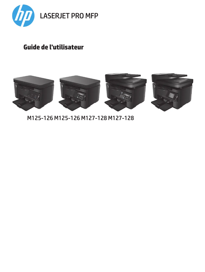 Image de la première page du manuel de l'appareil LaserJet Pro MFP M127