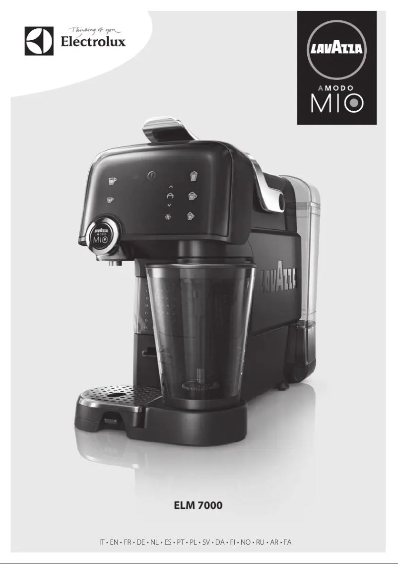 Page 1 de la notice Manuel utilisateur Electrolux Lavazza A Modo Mio Fantasia ELM7000W