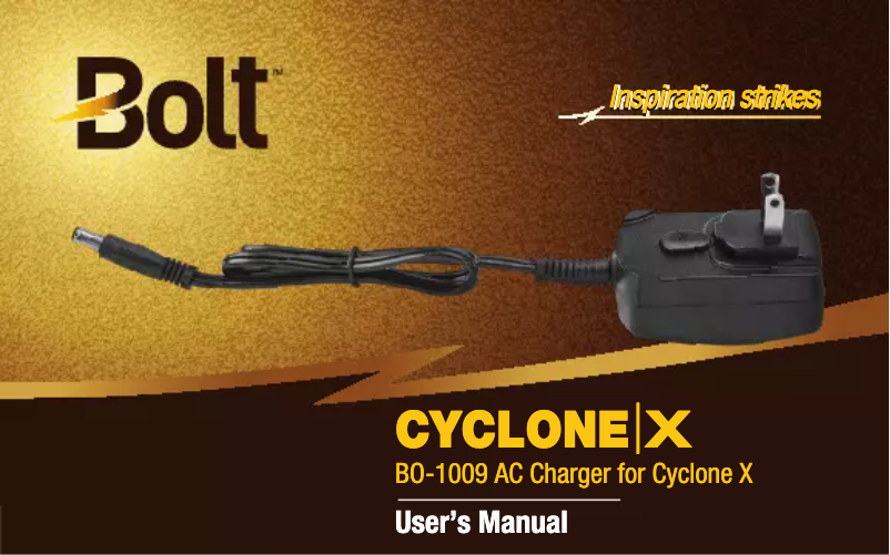 Page n°1 - Manuel utilisateur Bolt BO-1009