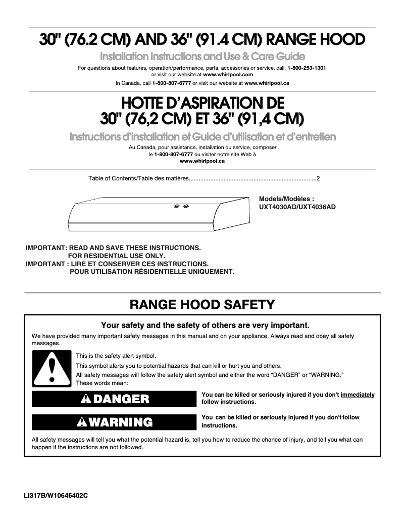 Page 1 de la notice Mode d'emploi Maytag UXT4030ADW
