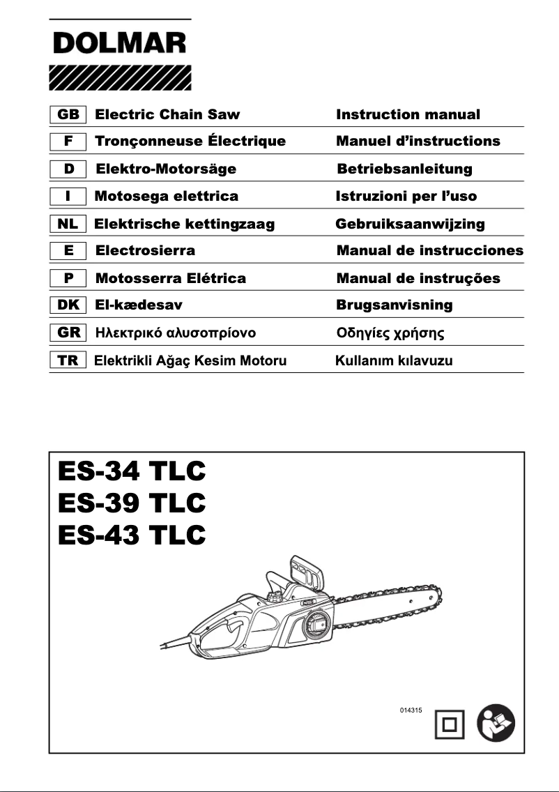 Página 1 del manual Manual de usuario Dolmar ES-39TLC