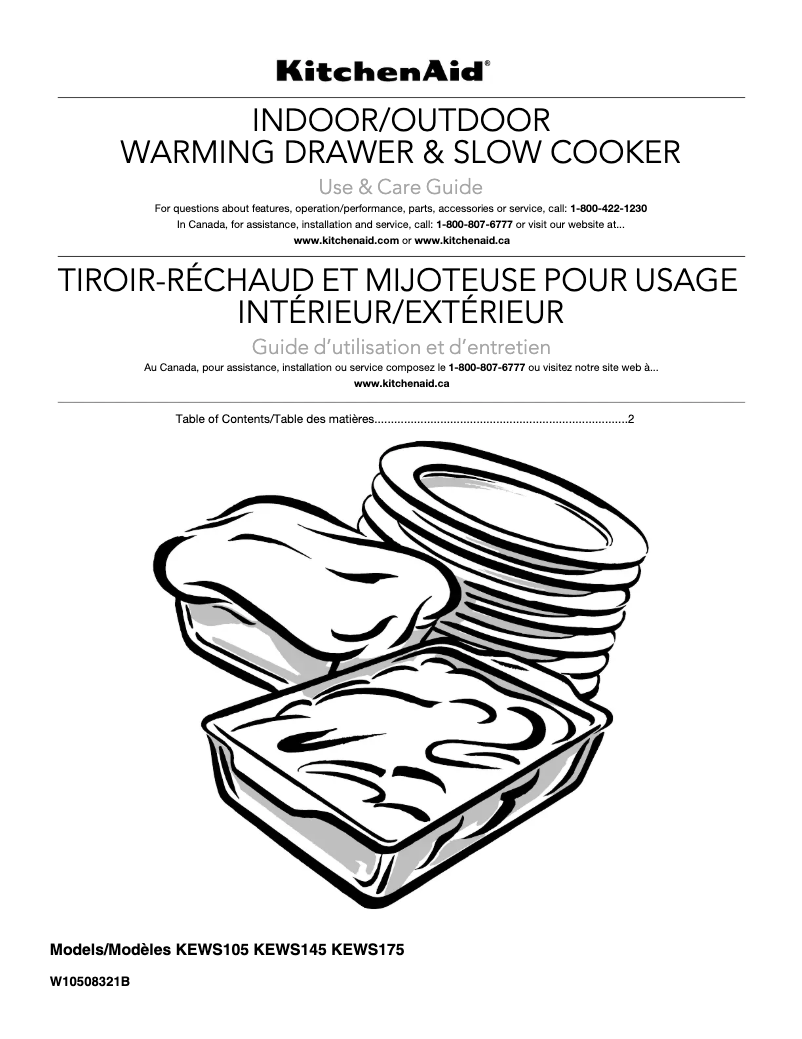 Page n°1 - Manuel utilisateur KitchenAid KEWS145