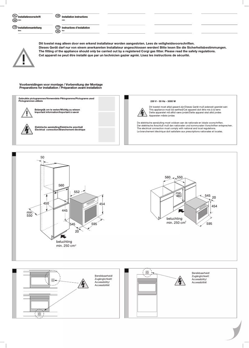 Page n°1 - Guide d'installation Pelgrim MAC314GLS
