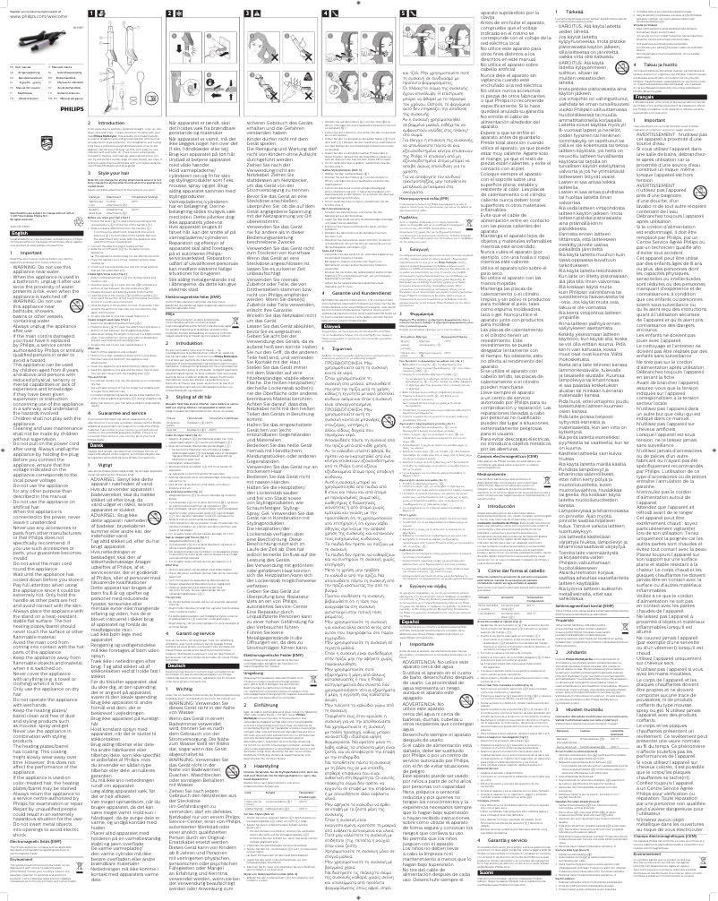 Page n°1 - Manuel utilisateur Philips StyleCare BHH811