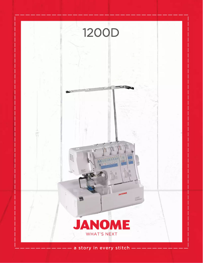 Page n°1 - Fiche technique Janome 1200D Professional