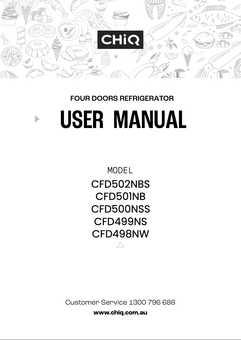 Page 1 de la notice Manuel utilisateur CHiQ CFD502NBS