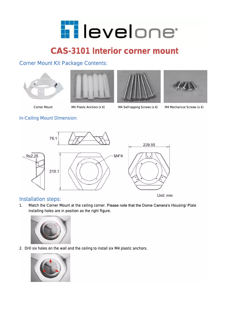 Página 1 del manual Manual de usuario LevelOne CAS-3101