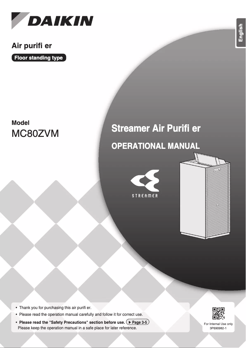 Image de la première page du manuel de l'appareil MC80ZVM