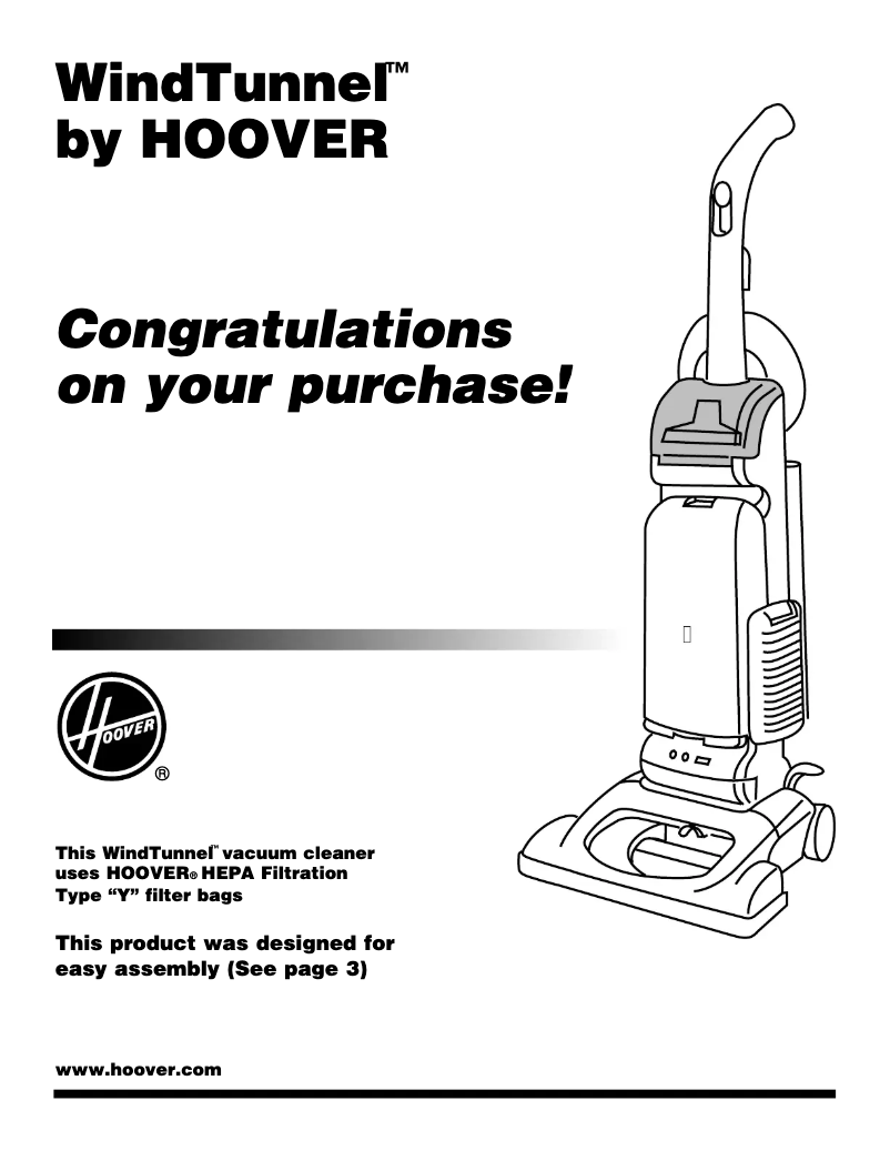 Página 1 del manual Manual de usuario Hoover U5468900