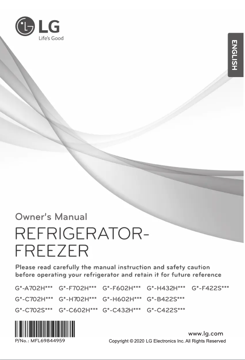 Image de la première page du manuel de l'appareil GN-H432HEHZ