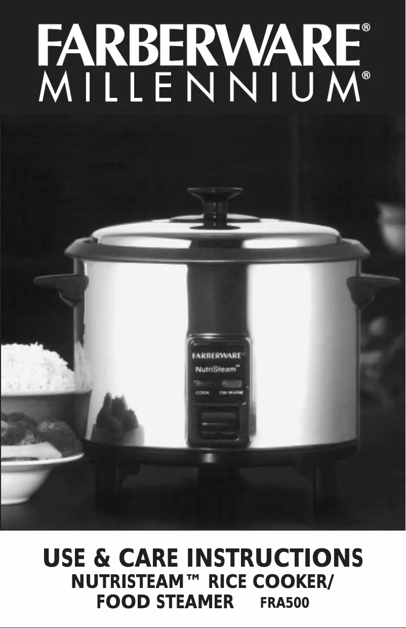 Image de la première page du manuel de l'appareil FRA500