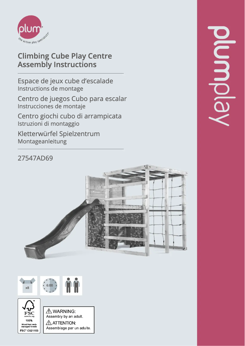 Page n°1 - Manuel utilisateur Plum 25058