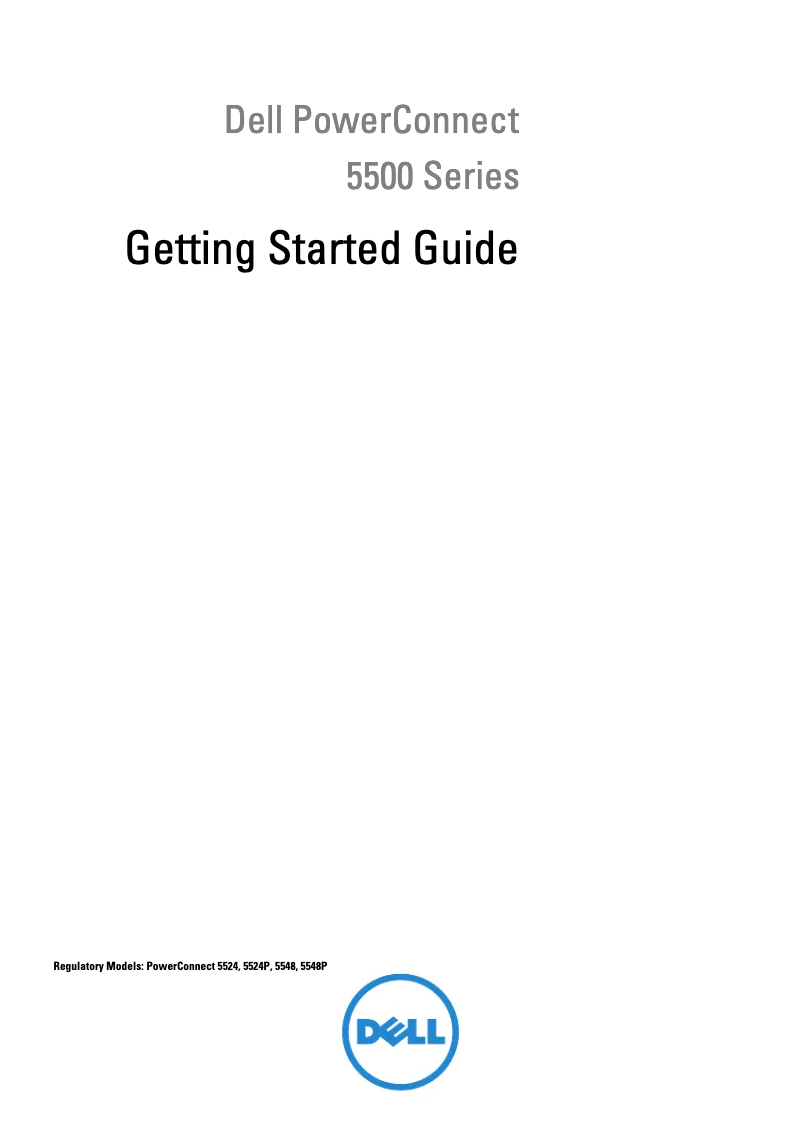 Page 1 of the manual User Manual Dell PowerConnect 5548