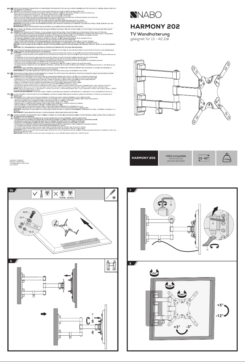 Page n°1 - Manuel utilisateur Nabo Harmony 202
