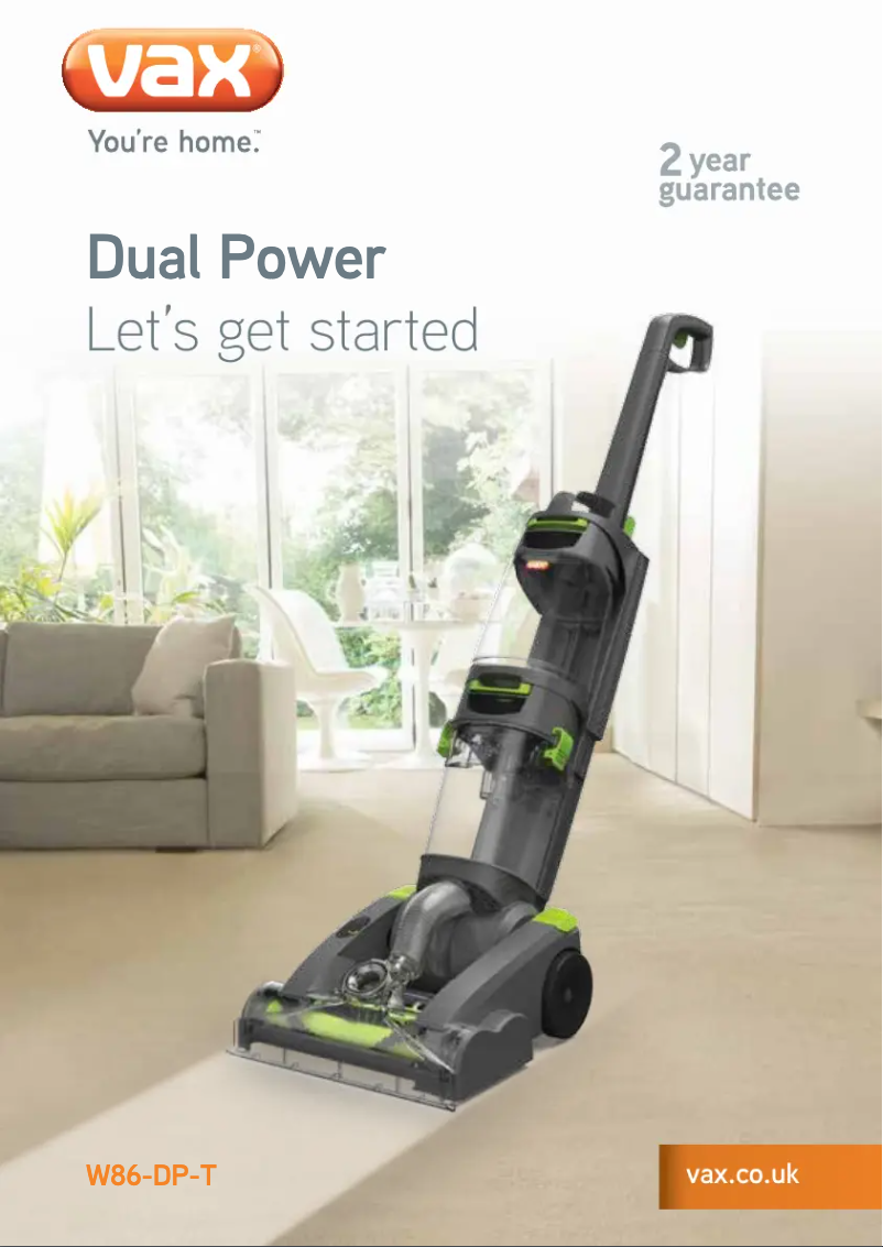 Página 1 del manual Manual de usuario Vax Dual Power W86-DP-P