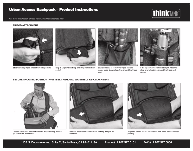 Page 1 de la notice Manuel utilisateur Think Tank Urban Access