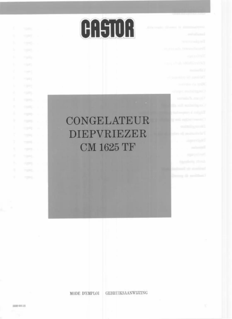 Image de la première page du manuel de l'appareil CM 1625 TF