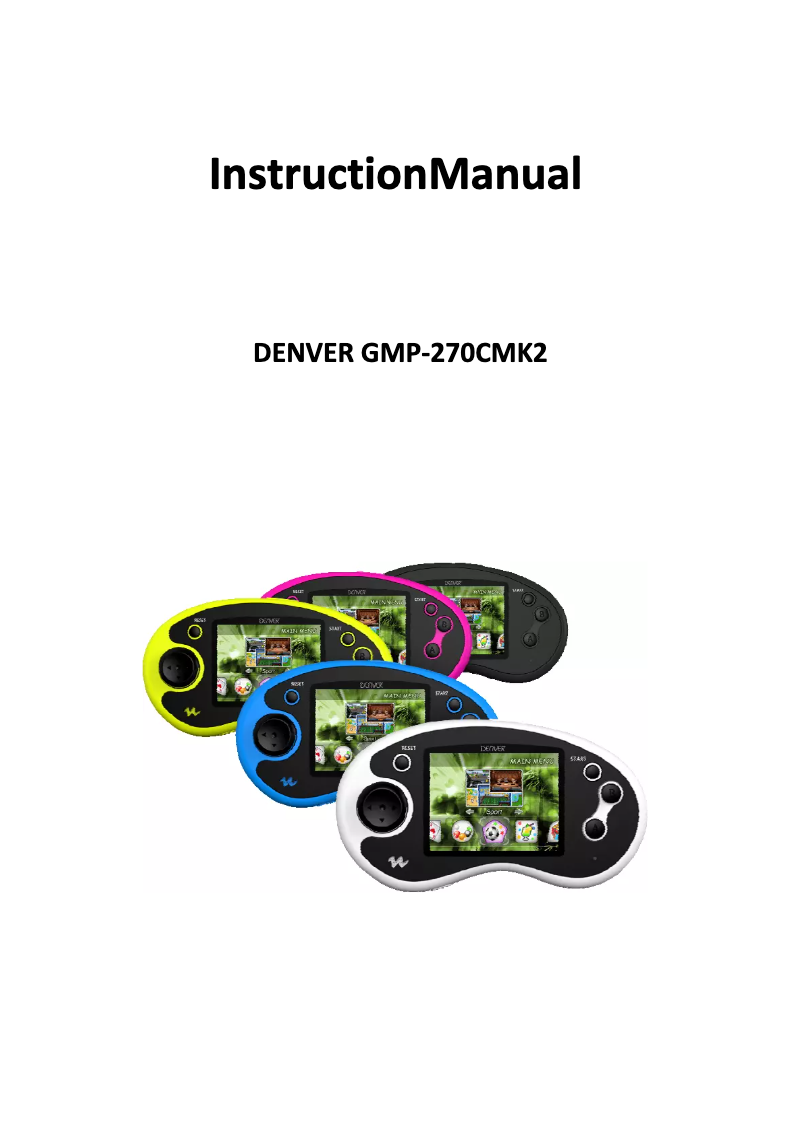 Página 1 del manual Manual de usuario Denver GMP-270CMK2