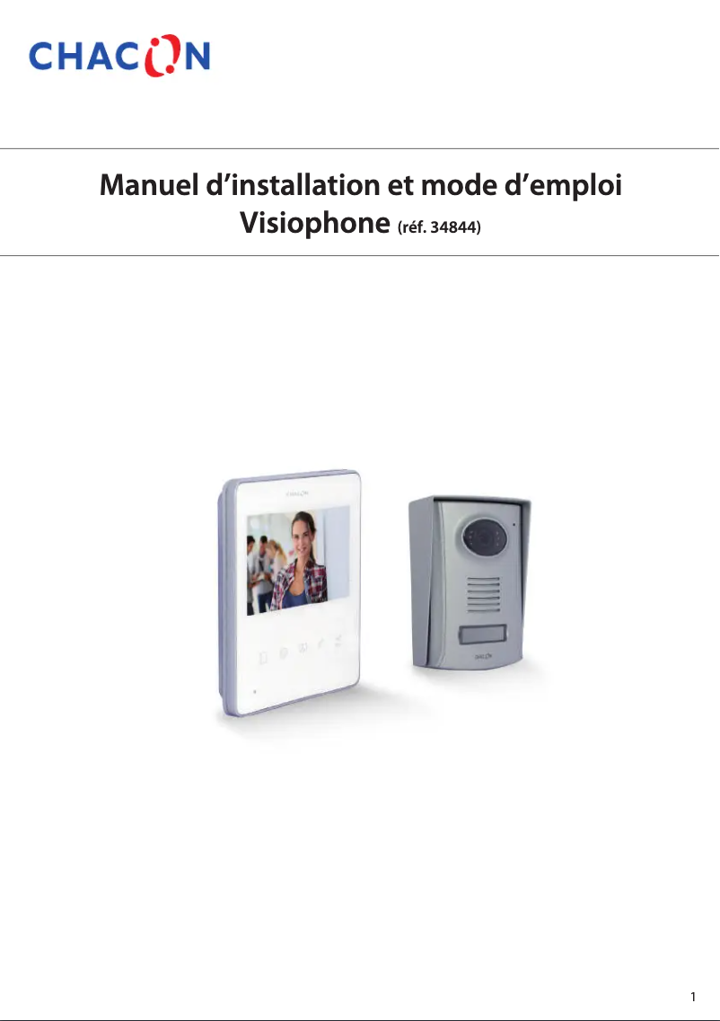 Page n°1 - Manuel utilisateur Chacon 34844