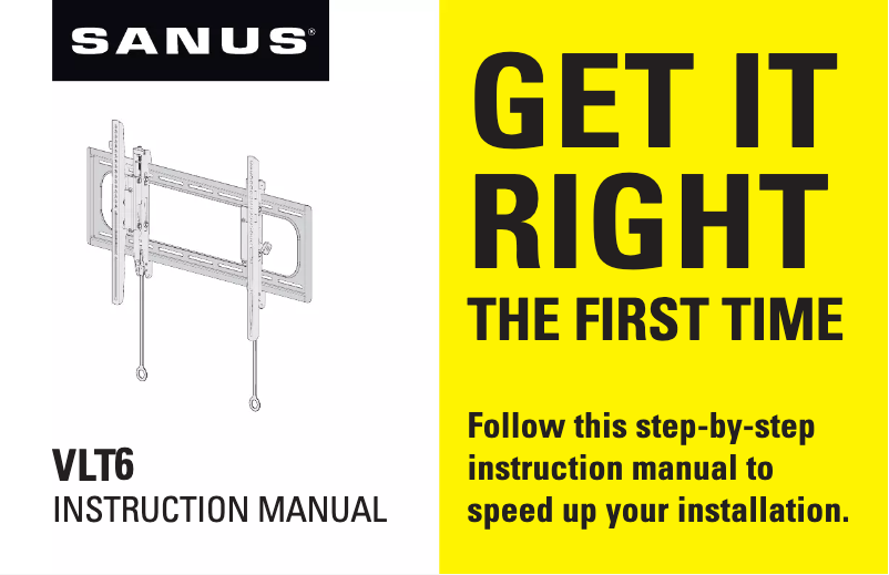 Página 1 del manual Manual de usuario Sanus VLT6