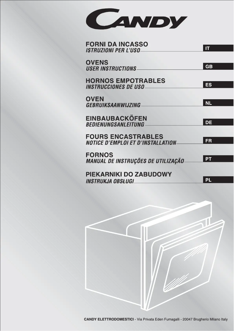 Page 1 de la notice Manuel utilisateur Candy FHP 775 X