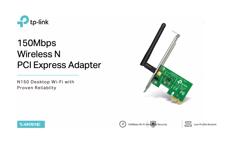 Image de la première page du manuel de l'appareil TL-WN781ND