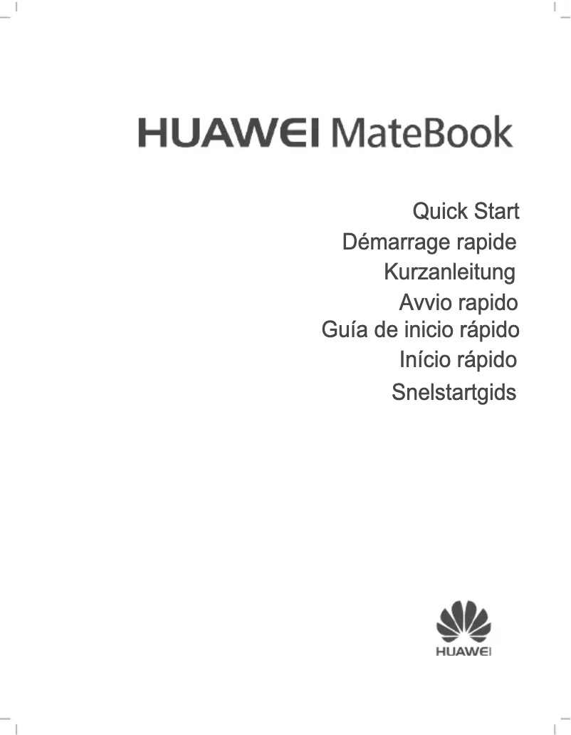 Page 1 de la notice Manuel utilisateur Huawei MateBook
