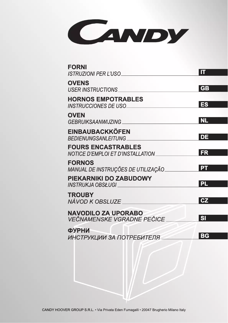 Page n°1 - Manuel utilisateur Candy FCS602 X