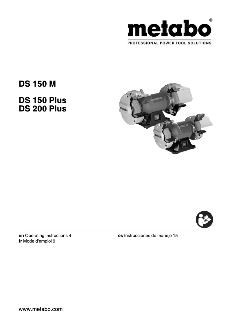 Page 1 of the manual User Manual Metabo DS 150 Plus