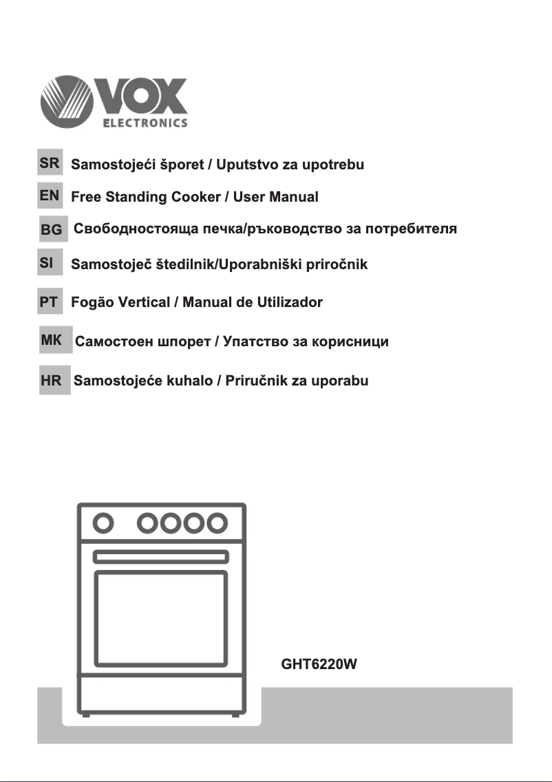Page 1 de la notice Manuel utilisateur VOX GHT 6220 W