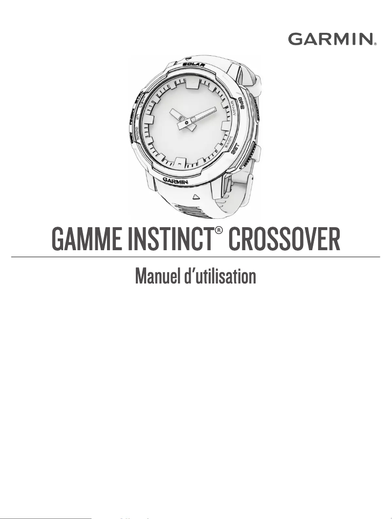 Page 1 de la notice Manuel utilisateur Garmin Instinct Crossover Solar