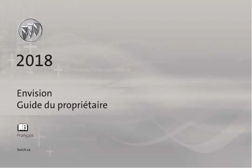 Page n°1 - Manuel utilisateur Buick Envision (2018)