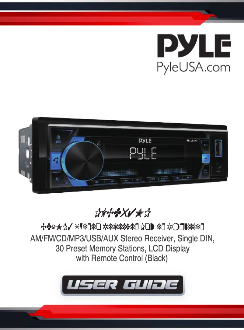 Image de la première page du manuel de l'appareil PLCD54MP