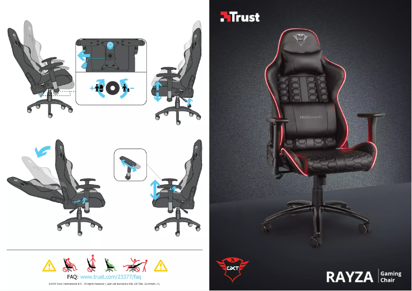 Page n°1 - Manuel utilisateur Trust Rayza GXT 717