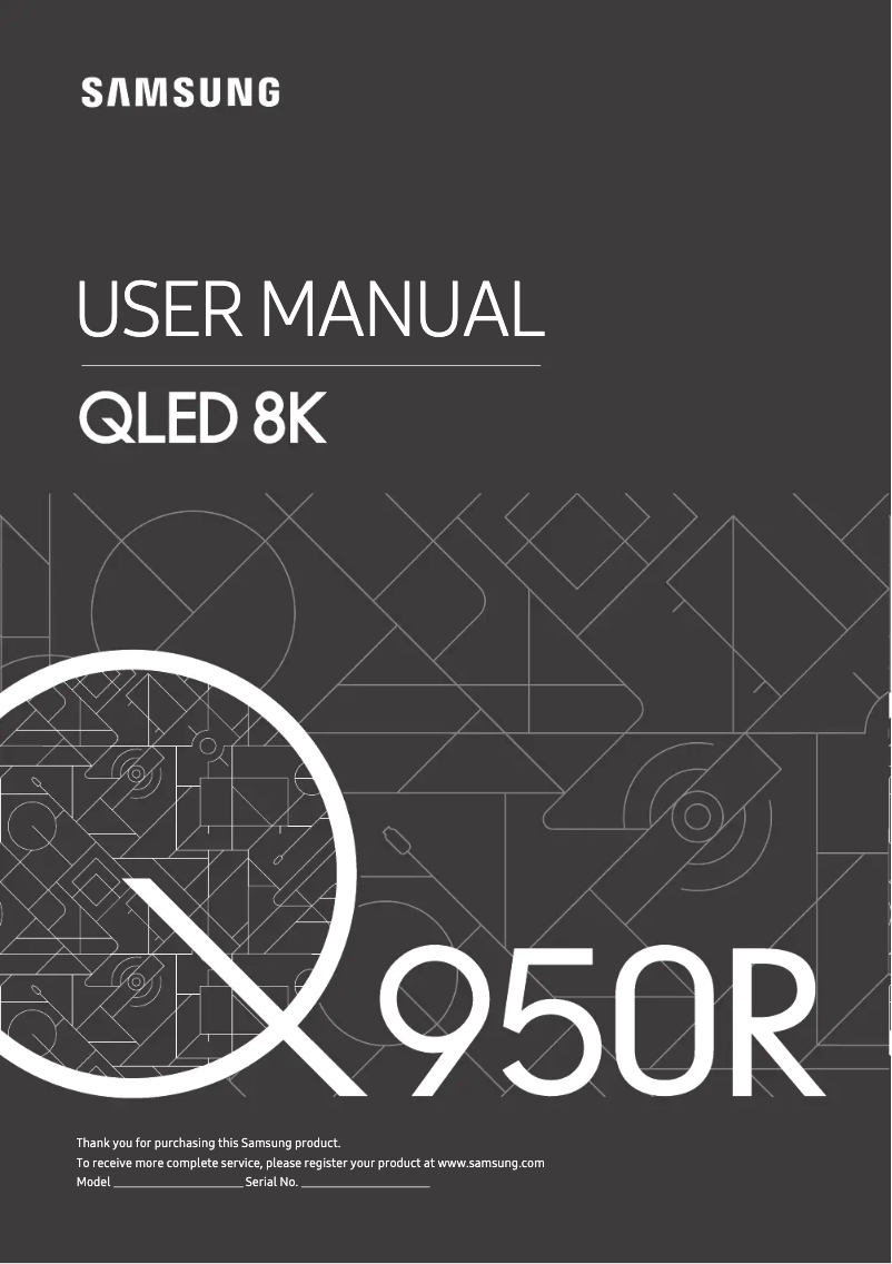 Page n°1 - Manuel utilisateur Samsung QE55Q950R