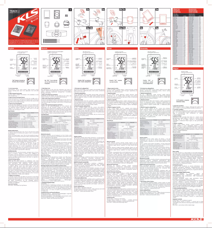 Image de la première page du manuel de l'appareil Track 50