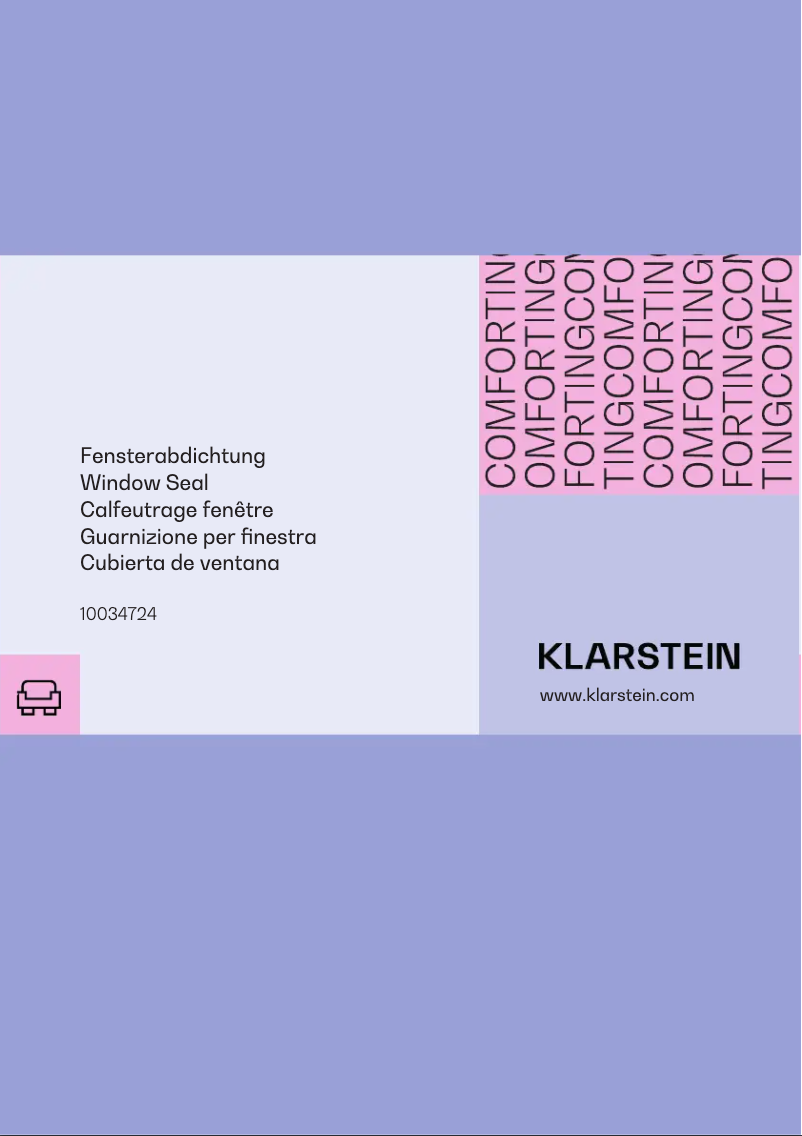 Page 1 de la notice Manuel utilisateur Klarstein Window Sealing Set