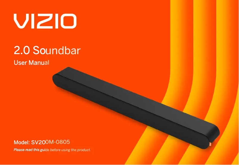 Page 1 de la notice Manuel utilisateur VIZIO SV200M-0805