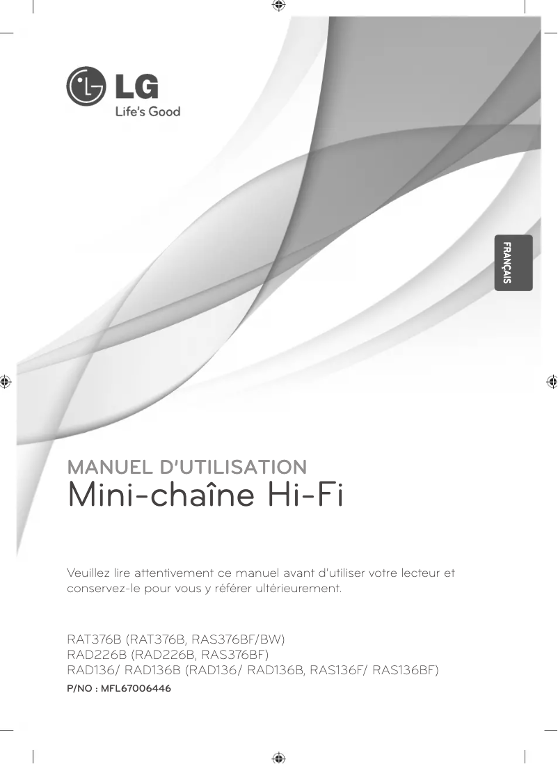 Image de la première page du manuel de l'appareil RAD136