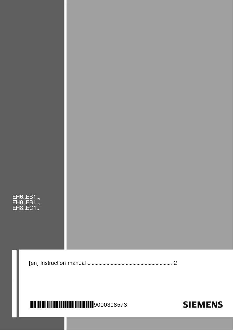 Image de la première page du manuel de l'appareil EH645EB11