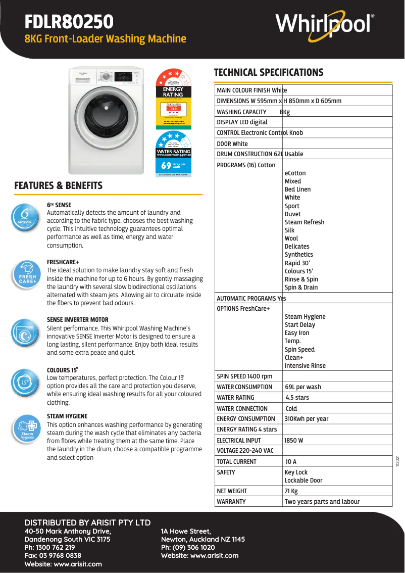 Imagen de la primera página del manual del dispositivo FDLR80250
