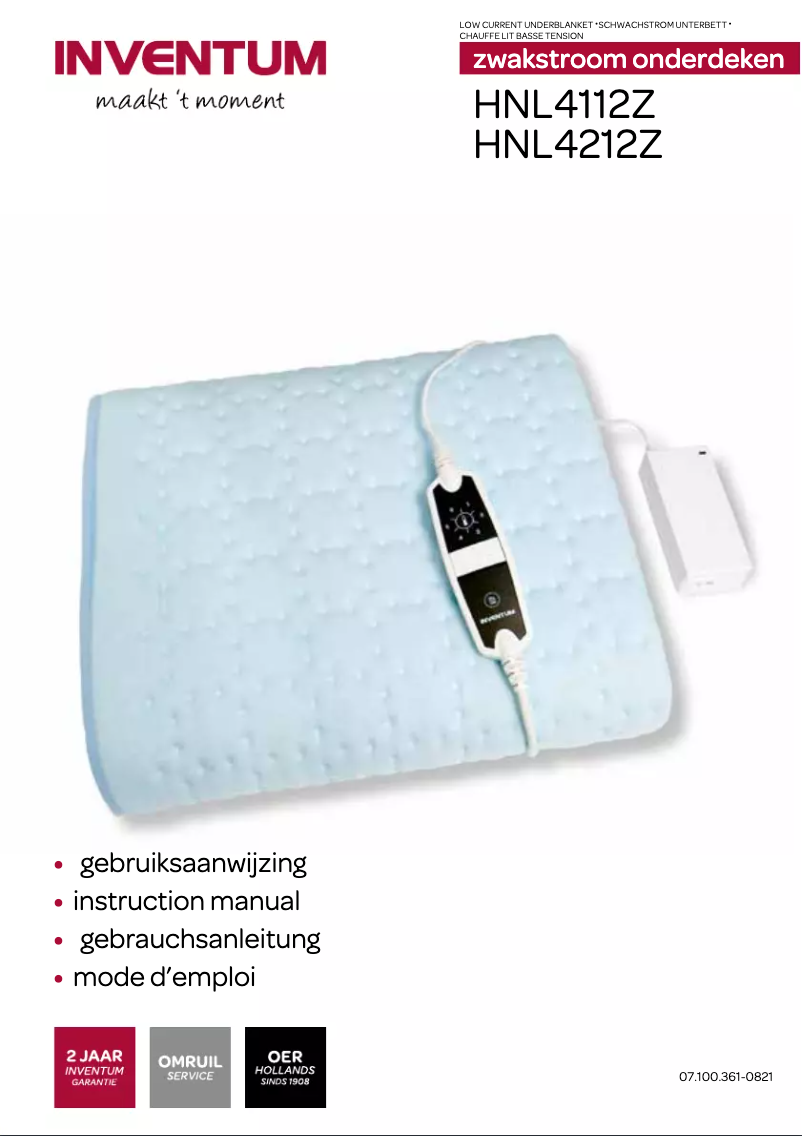 Page 1 de la notice Manuel utilisateur Inventum HNL4212Z