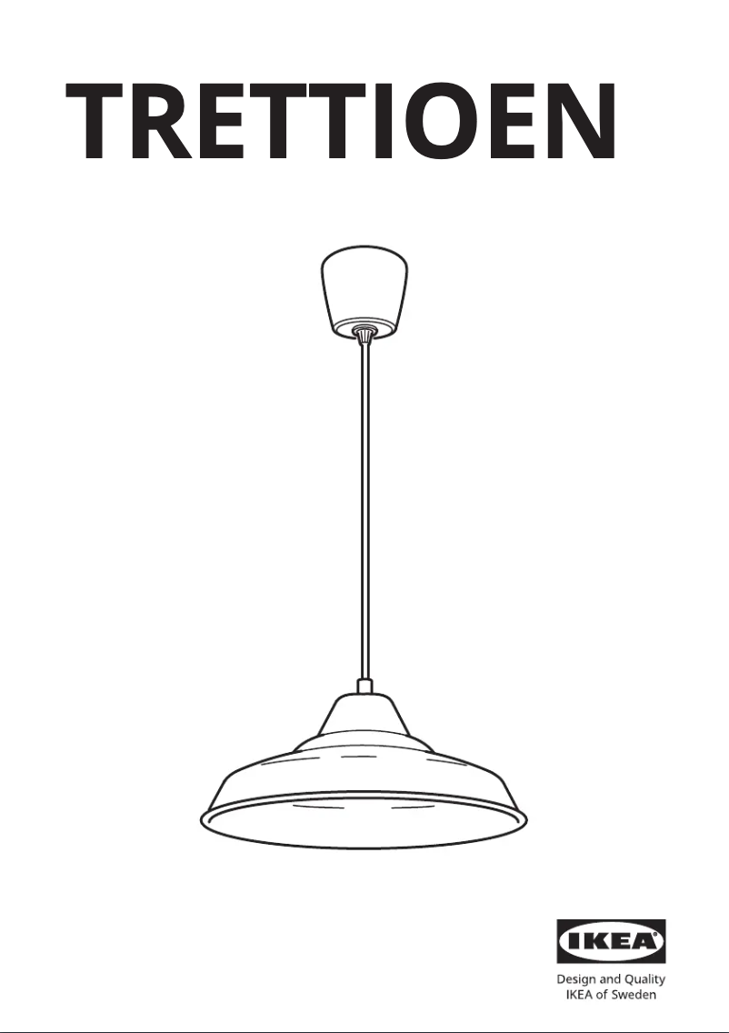 Image de la première page du manuel de l'appareil TRETTIOEN 505.643.70