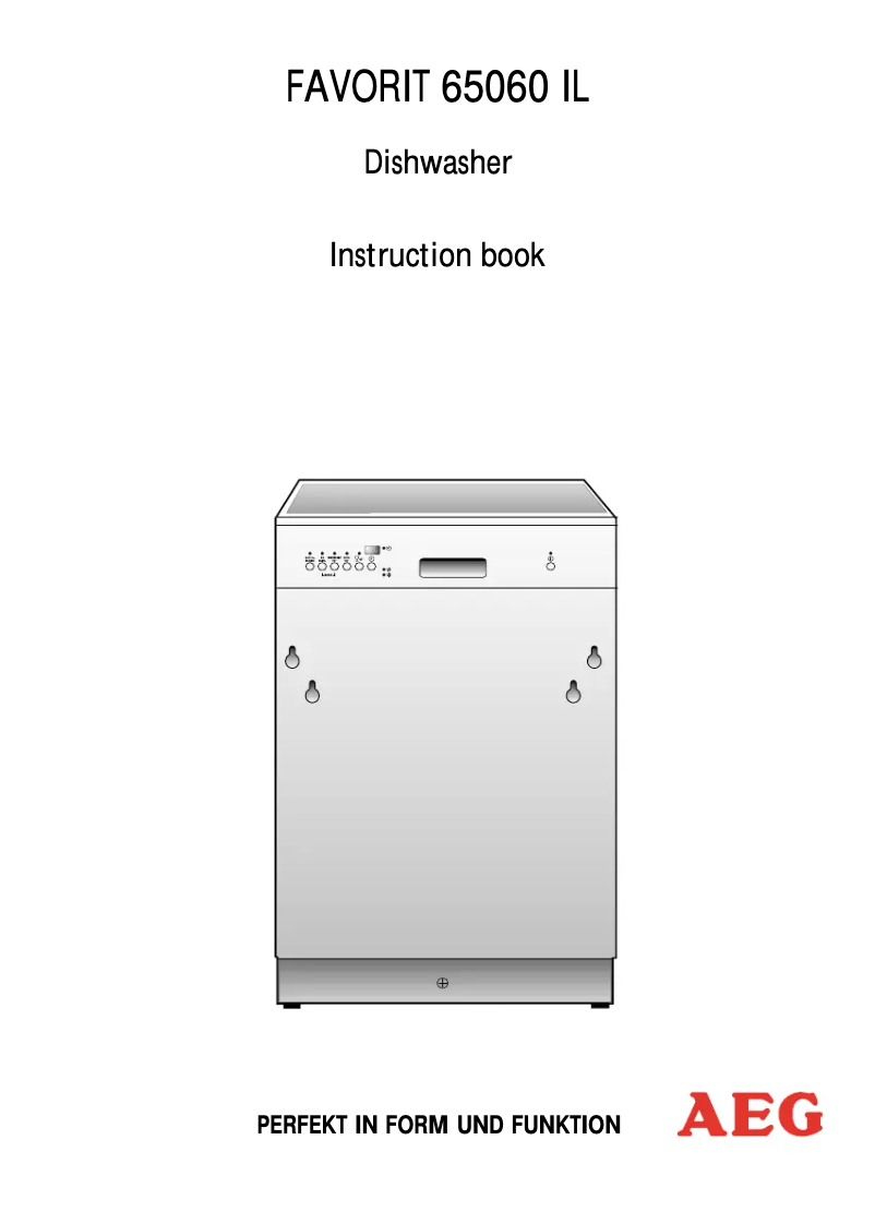 Page 1 de la notice Manuel utilisateur AEG F 65060 VI