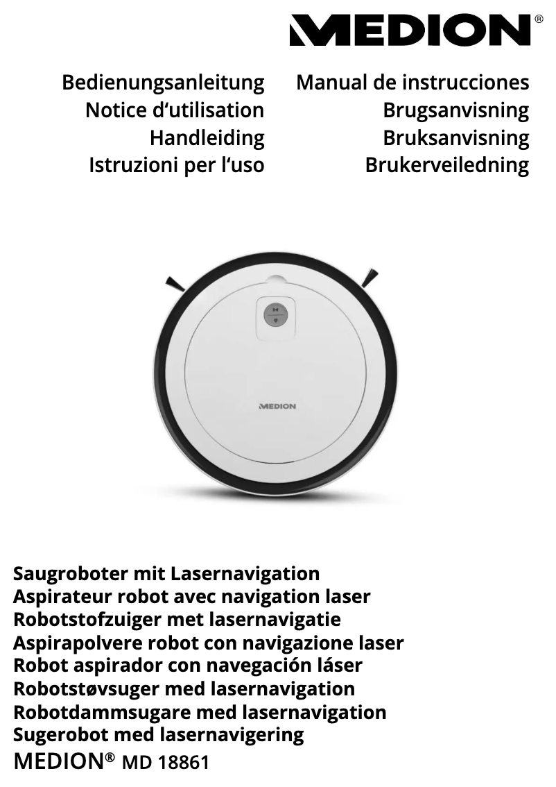 Image de la première page du manuel de l'appareil MD 18861