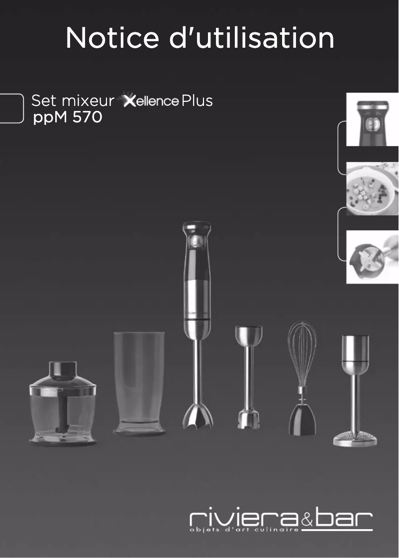 Page 1 de la notice Manuel utilisateur Riviera & Bar PPM570